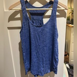 Heathered blue lululemon top